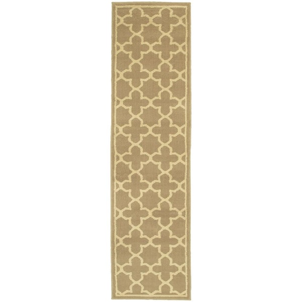 Home Decorators Collection Darlington Tan 2 ft. x 7 ft. Runner Rug