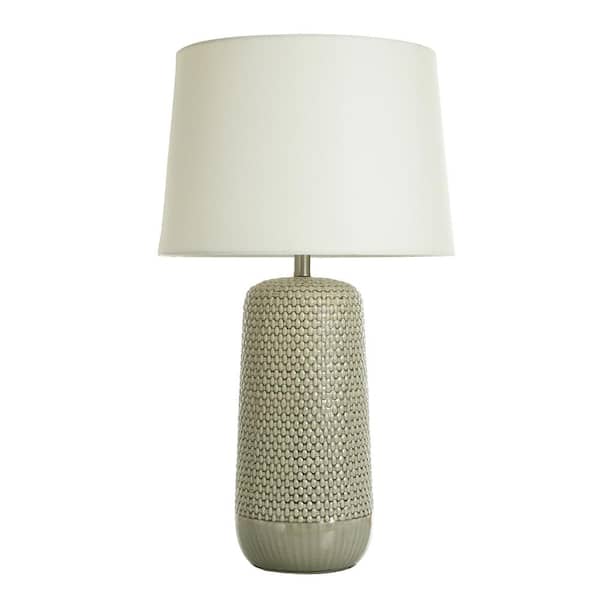 StyleCraft Galey 30 in. Dark Gray Table Lamp