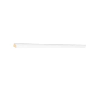 Anchester Series 96 in. W x 0.75 in. D x 0.75 in. H Quarter Round Molding Cabinet Filler in White