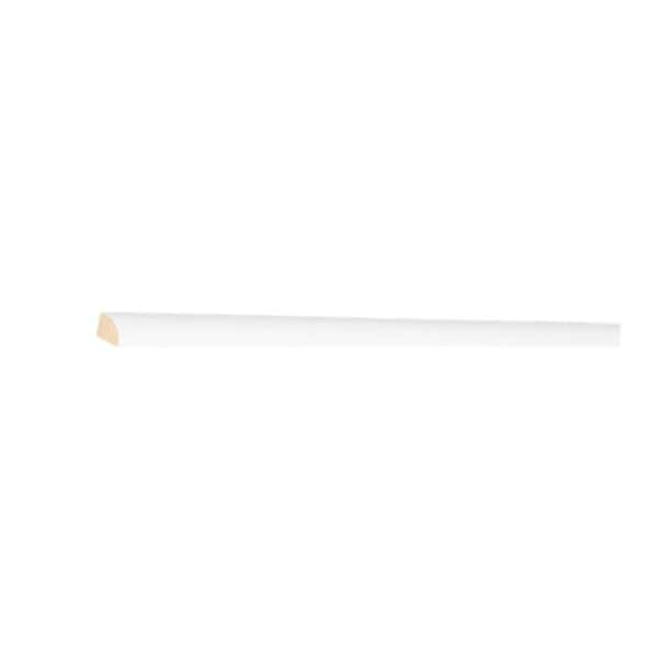 LIFEART CABINETRY Anchester Series 96 in. W x 0.75 in. D x 0.75 in. H Quarter Round Molding Cabinet Filler in White