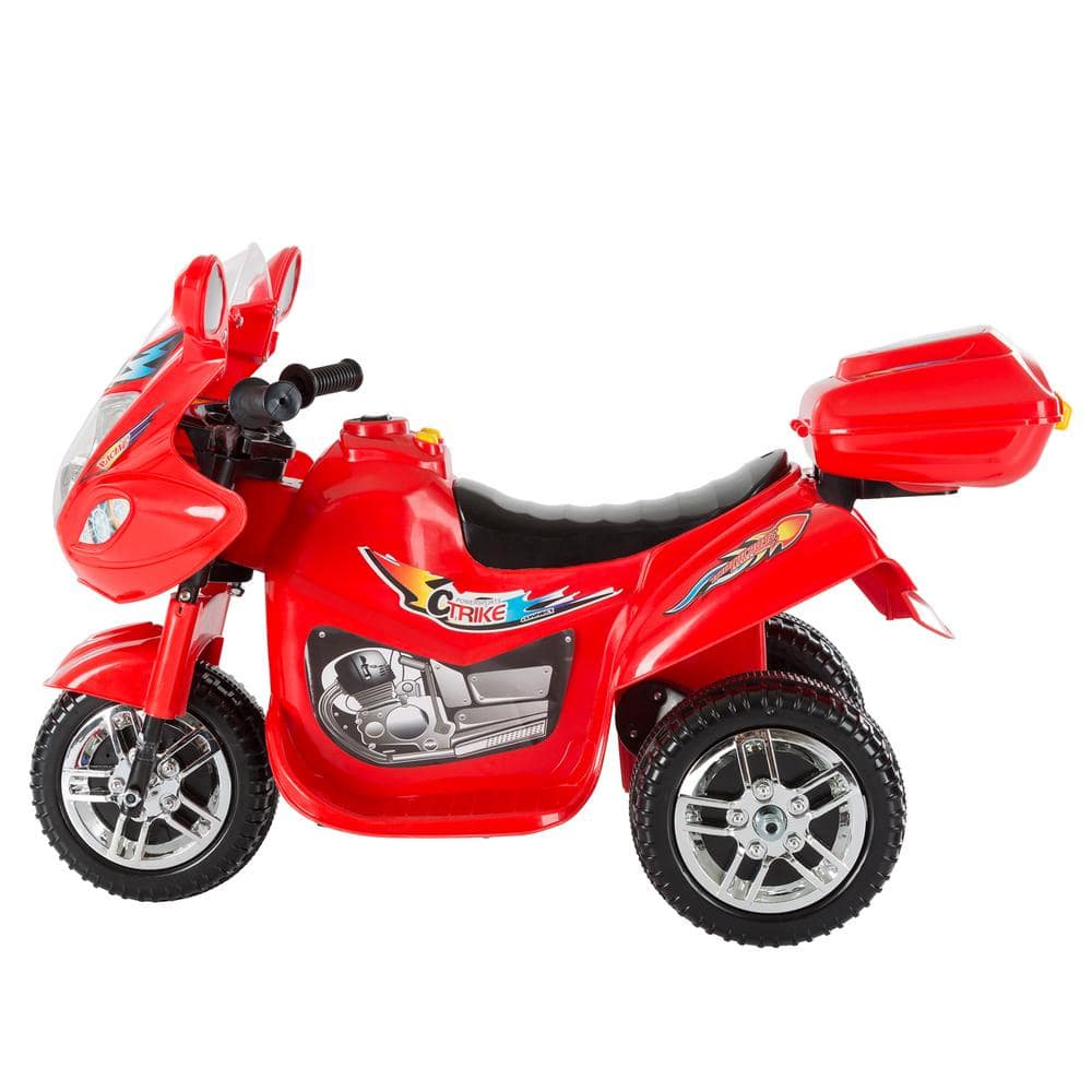 Red 6-Volt Kids Electric Ride-On Motorcycle with Sounds