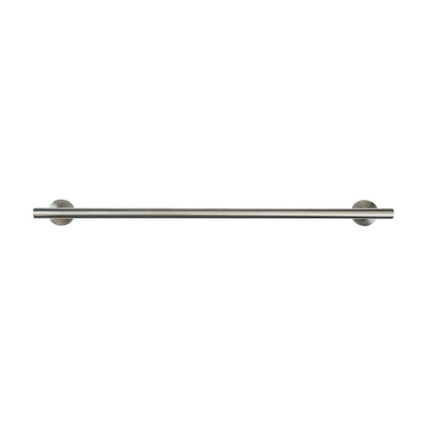 Italia Martella 24 in. Wall-Mounted Towel Bar in Brushed Stainless Steel