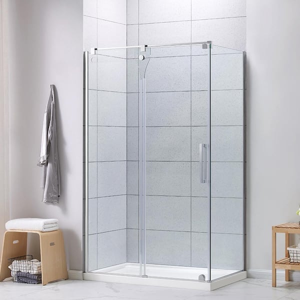 32 in. W x 48 in. L Alcove Shower Pan Base with Reversible Drain in White