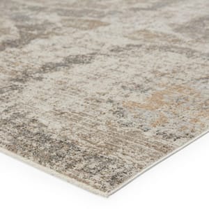 Vibe Airi Gray/Beige 7 ft. 10 in. x 10 ft. 10 in. Medallion Rectangle Area Rug