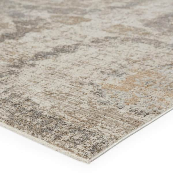 Vibe Airi Gray/Beige 8 ft. 10 in. x 12 ft. 7 in. Medallion Rectangle Area Rug