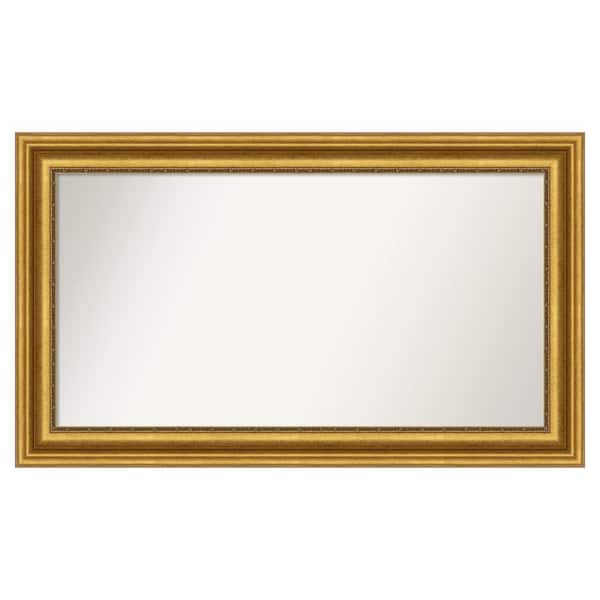 Amanti Art Parlor Gold 43.75 in. W x 25.75 in. H Custom Non-Beveled Recycled Polystyrene Framed Bathroom Vanity Wall Mirror