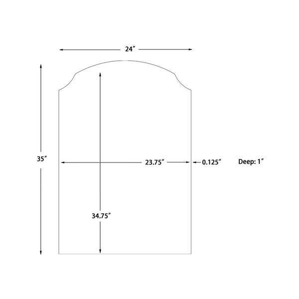 Livabliss Galey Alix Landon Traditional Mantel Mirror, 38 in. H x 52 in. W x 2 in. D, Black GALA1001-3852