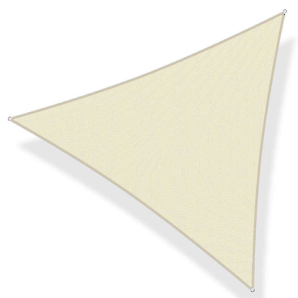20 ft. x 20 ft. x 20 ft. 185 GSM Beige Equilteral Triangle UV Block Sun Shade Sail for Yard and Swimming Pool etc. price history on PriceWatchPro