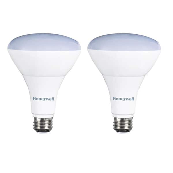 Honeywell 65W Equivalent Warm White BR30 Dimmable Led Light Bulb (2-Pack)