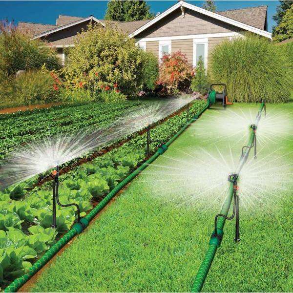 Garden Sprinkler,Solar Waterproof Timing Sensor Water Spray Bird Repellent Garden Sprinkler Irrigation System 