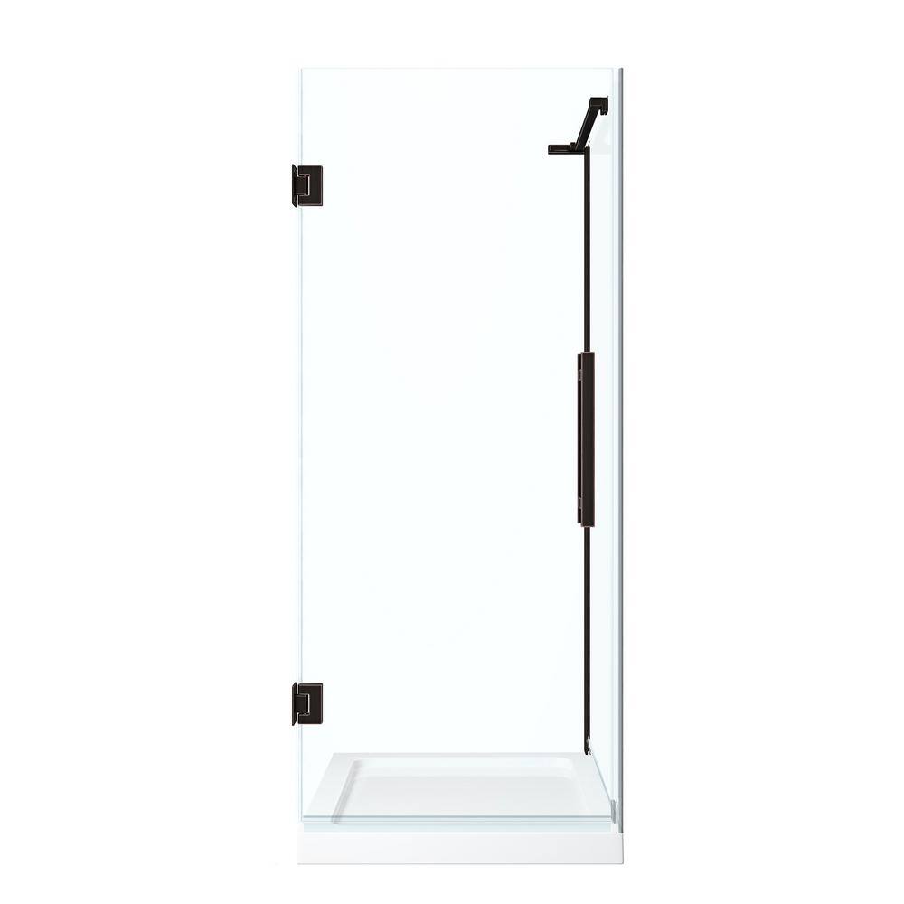 Endless Tampa-Pro 32" Frameless Shower Kit with Oil Rubbed Bronze Finish