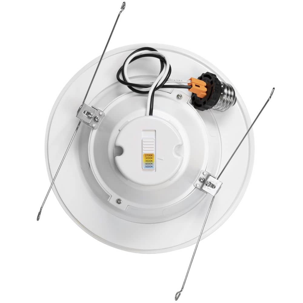 7.35-Inch White Aluminum LED Recessed Downlight