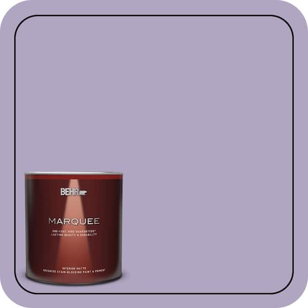 BEHR MARQUEE 1 qt. #650D-4 Winter Amethyst Matte Interior Paint & Primer
