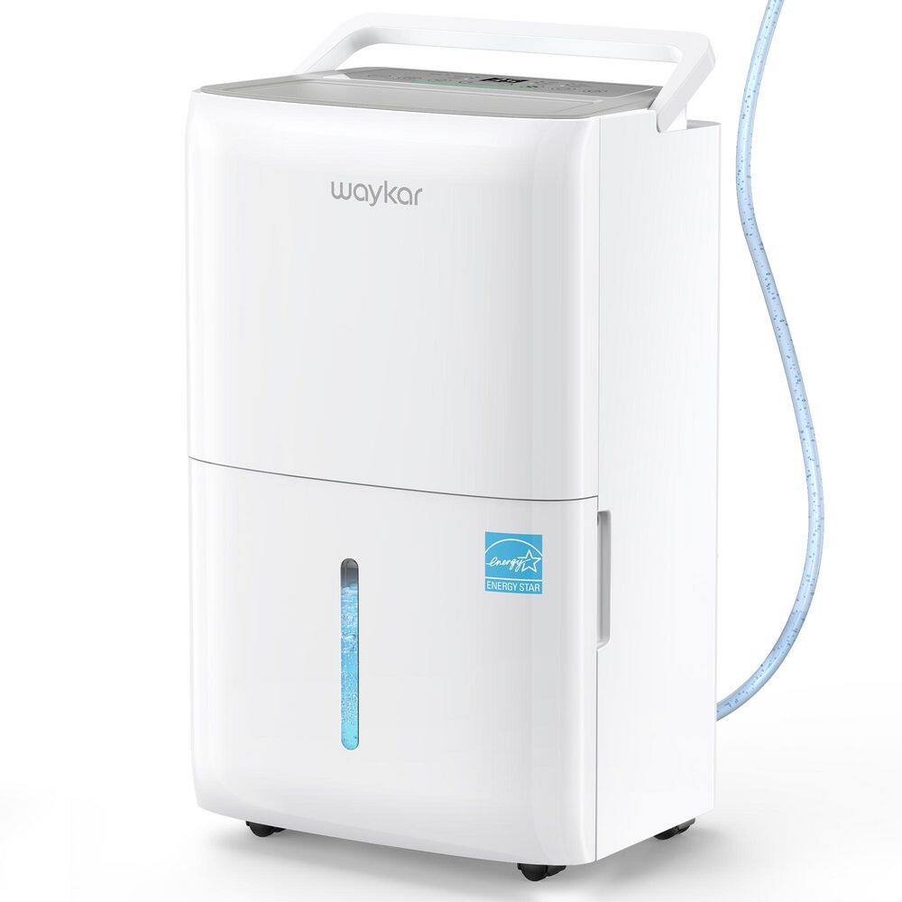 150 pt. 7,000 sq. ft. Energy Star Dehumidifier with Pump and Drain Hose in White for Wetroom, Basement and Bedroom price history on PriceWatchPro