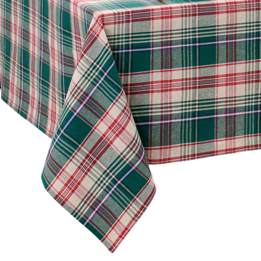 "Holiday Fireside Plaid Tablecloth, Multicolor - 60""W x 102""L" price history on PriceWatchPro