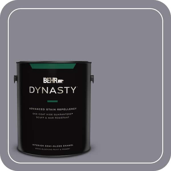 BEHR DYNASTY 1 gal. #MQ5-03 Old Amethyst One-Coat Hide Semi-Gloss Enamel Interior Stain-Blocking Paint & Primer