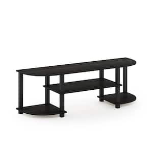 Turn-S-Tube 47 in. Espresso Particle Board TV Stand Fits TVs Up to 42 in. with Open Storage