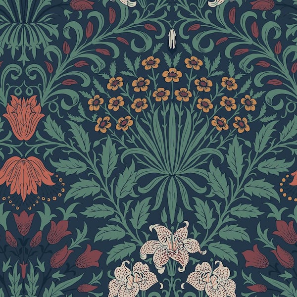 William Morris at Home Garden Moonlight Wallpaper