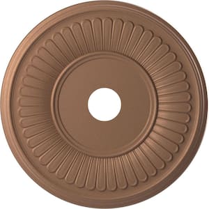 1 in. x 22 in. O.D. x 3-1/2 in. P Berkshire Thermoformed PVC Ceiling Medallion Aged Copper