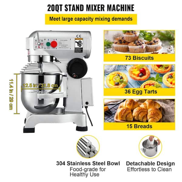 Commercial Cream Food Mixers With Bowl Trolley CE Approved Electric Whisk  Mixer