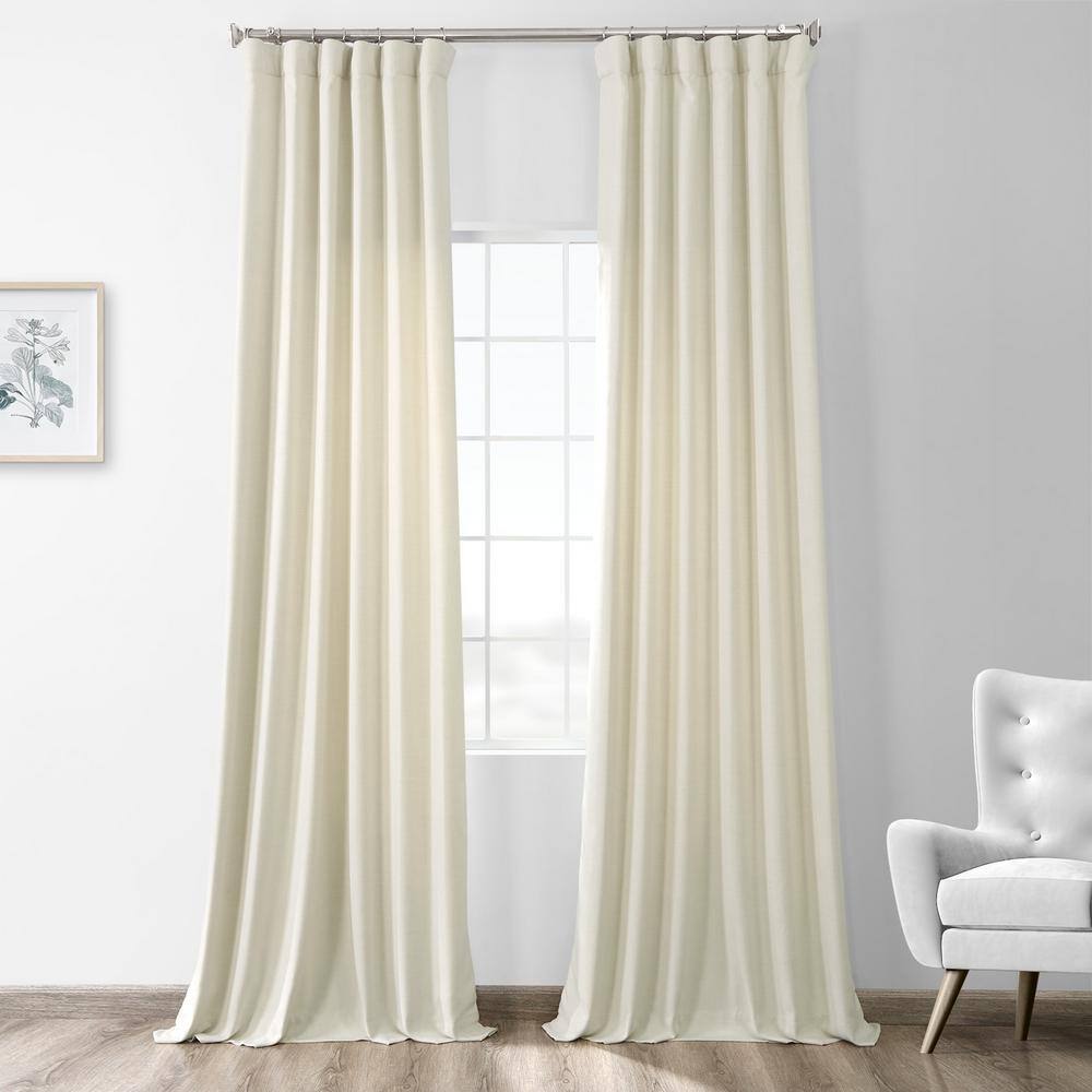 Exclusive Fabrics & Furnishings Creamy Ivory White Room Darkening ...