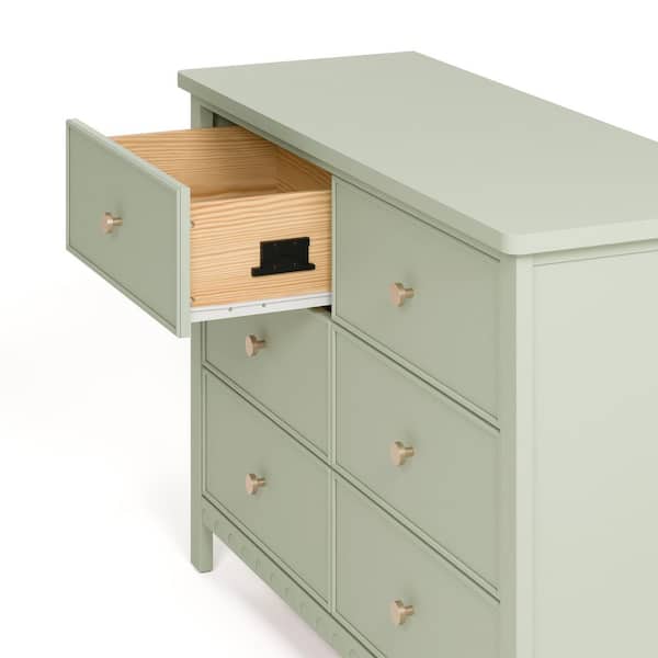 Graco Sasha Sage 6 Drawer 47.48 in. Wide Dresser 03716-40L - The Home Depot