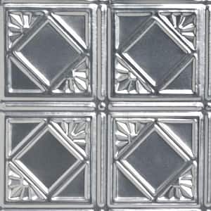 Take Home Sample - Carnivale Lacquered Steel 1 ft. x 1 ft. Decorative Tin Style Nail Up Ceiling Tile (1 sq. ft./case)