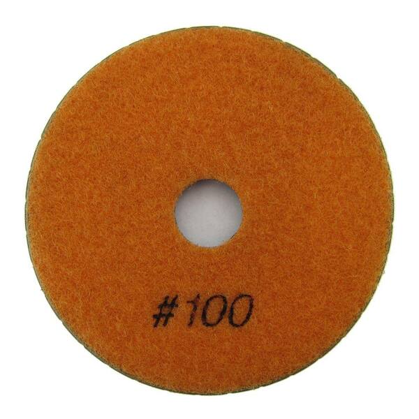 9 Pcs 4 Inch Wet/Dry Diamond Polishing Pads & 1 Grinding Cup Wheel For Granite Marble Concrete