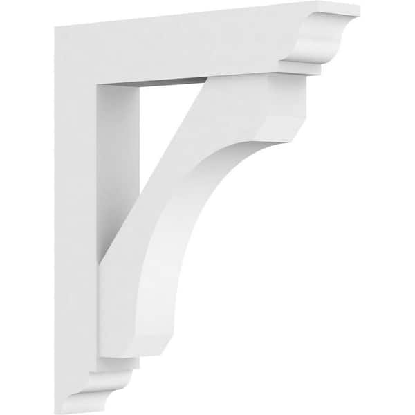 Ekena Millwork Standard Legacy 5 in. W x 32 in. H x 24 in. D Signature Urethane Polyurethane Bracket With Traditional Ends