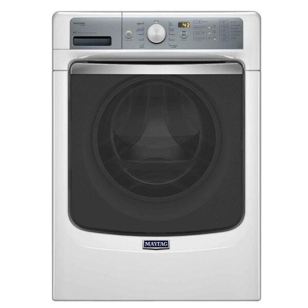 Maytag Maxima 4.5 cu. ft. High-Efficiency Front Load Washer with Steam in White, ENERGY STAR