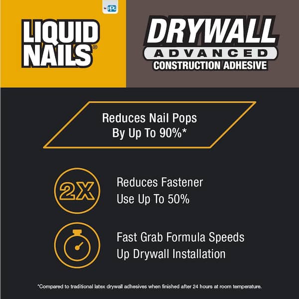 liquid nails drywall subfloor construction adhesive dwp 40 fa 600