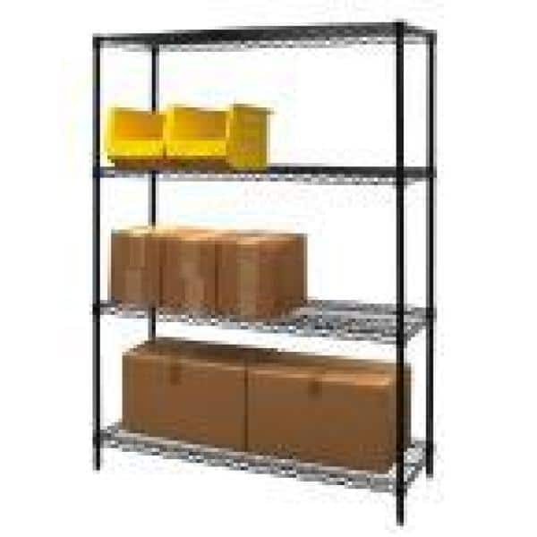 Regency 24 x 36 Chrome Wire Shelf Kit with 4 Can Racks and 74 Posts