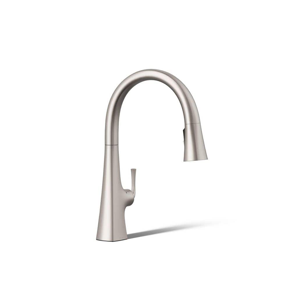 KOHLER Graze Single-Handle Pull-Down Sprayer Kitchen Faucet with