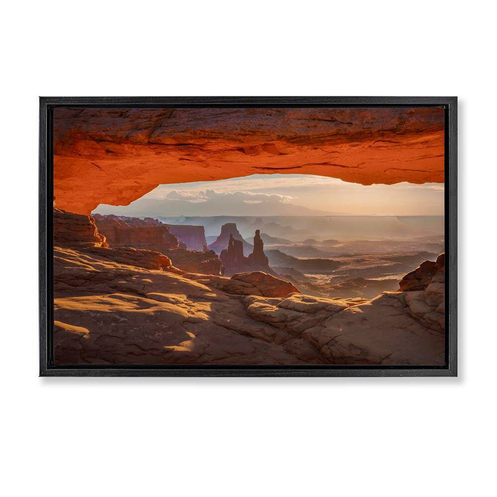 Under Canyon Rocks View by Marty Hulsebos Black Floater Frame Nature Graphic Art Print 21 in. x 31 in. price history on PriceWatchPro