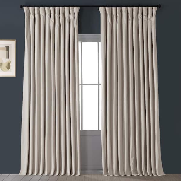 Exclusive Fabrics Furnishings Ivory, White Blackout Curtains 100 X 108