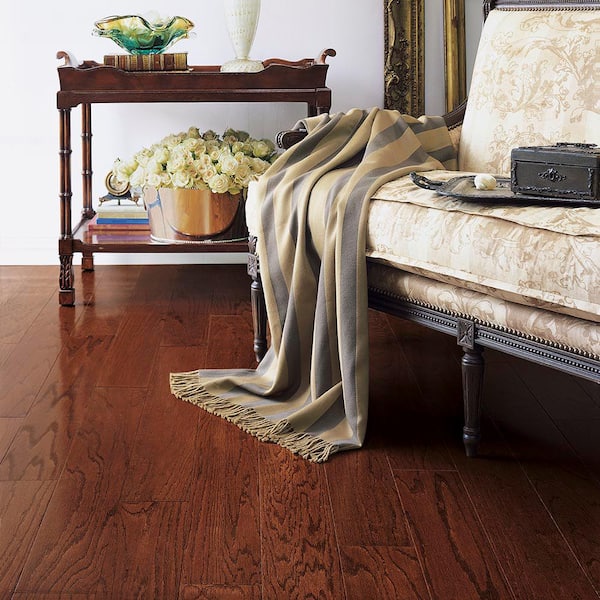 Colony Collection Cherry Oak 3/8 in. T x 3 in. W T+G Smooth Engineered Hardwood Flooring (31.5 sq.ft./ctn)