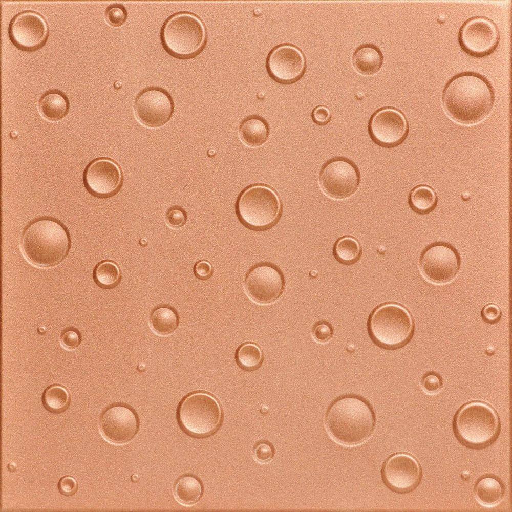 A La Maison Ceilings Bubbles Copper Penny Ft X Ft Decorative