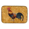 Carolines Treasures SB3086DDM Rooster Harlequin Black and white Dish Drying  Mat, 14 x 21 - Metro Market