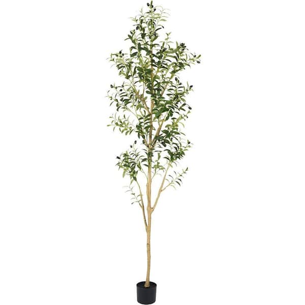 7 ft. Artificial Olive Tree in Pot Indoor Faux Plant Extra Tall ...