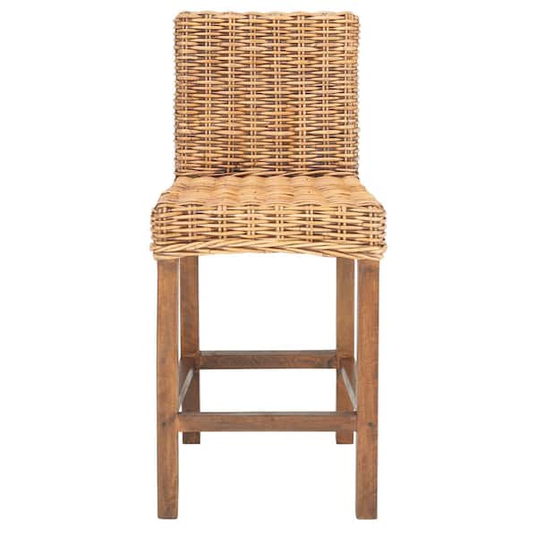SAFAVIEH Tobias 37.4 in. Brown Bar Stool