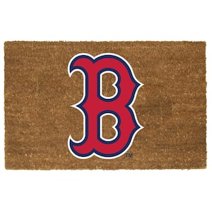 Boston Red Sox 29.5 in. x 19.5 in. Coir Fiber Colored Logo Door Mat