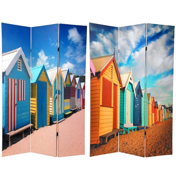 Oriental Furniture 6 ft. Printed 3-Panel Room Divider