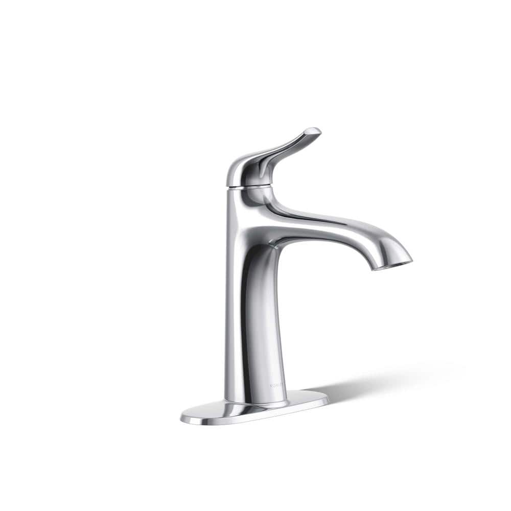 Easmor Polished Chrome Single Handle Bathroom Faucet