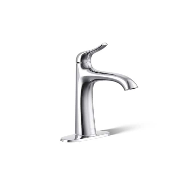 Easmor Single-Handle Single Hole Bathroom Faucet in Polished Chrome