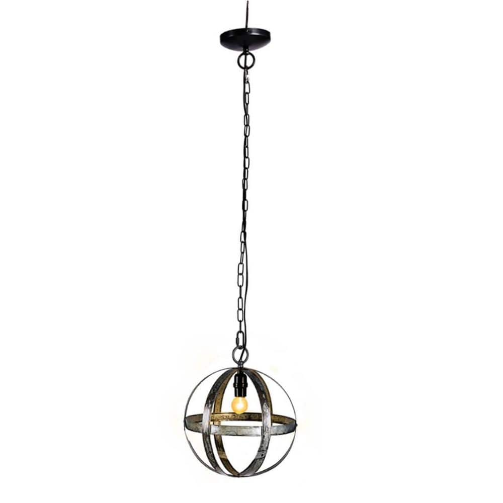 Avex 1-Light Gray Iron Distressed Finish Pendant Light with Adjustable Chain, No Bulbs Included price history on PriceWatchPro