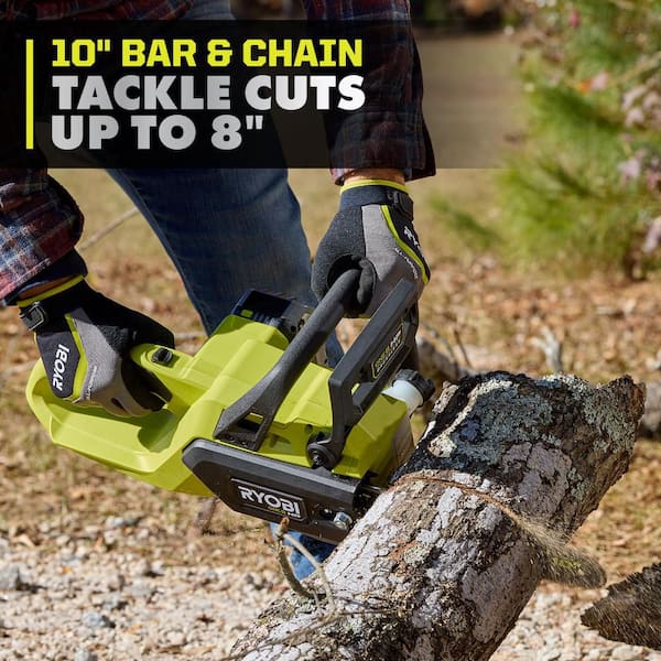 RYOBI ONE+ HP 18V Brushless 10 in. Battery Chainsaw with Extra