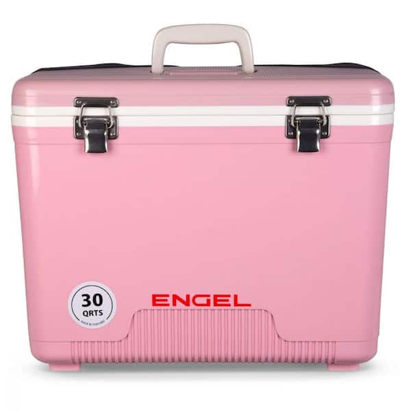 Engel 30 qt. 48-Can Lightweight Insulated Mobile Cooler Drybox, Pink UC30P  - The Home Depot