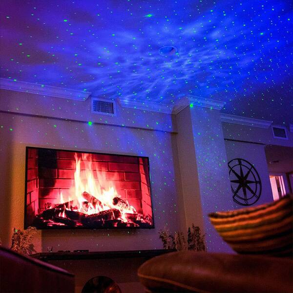 BlissLights Sky Lite Laser Projector w/LED Nebula Cloud for Game Rooms Home... 