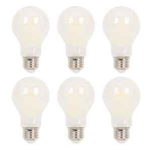 60-Watt Equivalent A19 Dimmable Soft White E26 Edison Filament LED Light Bulb 3000K (6-Pack)