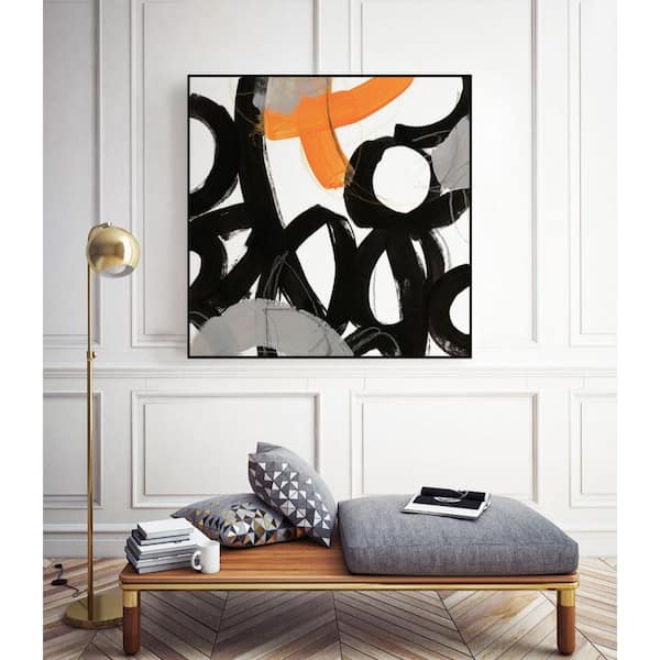 Unbranded 20 in. x 20 in. "Chromatic Impulse VI" by June Erica Vess Framed Wall Art